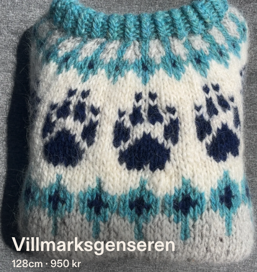 Skogsstrikk Villmarkssgenser - str 128.
